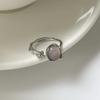 Nuevo Anillo Personalizado Irregular de Capullo de Flor Estilo Coreano para Mujer, Anillo Abierto de Vid de Ágata Moda Retro, Anillo para Dedo Índice