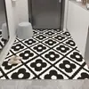 Felpudo Moderno Sencillo para Puerta de Entrada Felpudo Raspador de Barro para Puerta de Entrada Se Puede Cortar Felpudo Antideslizante de Anillo de Seda