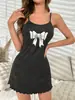 Comercio Exterior Transfronterizo Europeo y Americano Nueva Ropa Interior Sexy Falda de Tirantes Sexy con Lazo de Mujer Póker Ropa para el Hogar Traje Sexy