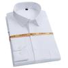 Camisas de Negocios Casuales de Gama Alta de Manga Larga de Verano Camisas Color Sólido Blanco Khmer para Hombre y Mujer Ropa de Trabajo Camisas de Trabajo para Hombre
