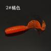 Atacado de Fábrica 5/6/7cm Iscas Larvas de Cauda Enrolada Isca Macia Cauda Única Isca para Bagre Robalo Isca de Silicone Falsa em Atacado