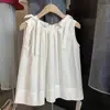 Camisa Regata Liso Colorido com Cordão 2026, Novo Estilo de Verão com Design Esportivo, Top Versátil da Moda e que Rejuvenesce