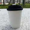 Copo de Café Descartável com Tampa para Bebida Quente Leite de Soja Chá com Leite Copo de Papel Kraft para Embalagem Comercial Yixu Bebida Fria Shihuai