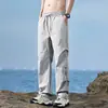 Pantalones Cargo Estilo Americano para Hombre, Verano Delgados Modernos Casuales de Secado Rápido Versátiles High-Street Seda de Hielo Premium de Pierna Recta