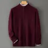 Cárdigan de Velour de Cien Colores Lana Pura Cremallera Otoño e Invierno Tejido de Punto Trenzado Tejido de Punto Holgado Suéter Casual de Negocios Ropa Exterior Engrosada
