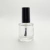 Nova Garrafa Vazia de Esmalte de 5ml com Pincel de Vidro, Garrafa Reabastecível de 10ml, Frasco Cosmético Pequeno de 15ml