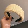 Avanzado Aro para el Cabello Negro Maomao para Mujer Otoño/Invierno 2022 Nuevo Tocado de Celebridad de Internet Diadema de Borde Ancho Tarjeta para el Cabello