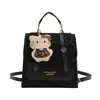 Bolsa de Mão Casual Texturizada Fashionável de Grande Capacidade 2026 Mochila Estilosa Nova Fosca Estilo Ins Bolsa Quadrada Pequena