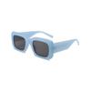 Estilo de Viaje de Vacaciones con Gafas de Sol Europeas y Americanas Que Te Hacen Ver Más Delgado, Moda de Calle Dopamina con Montura Cuadrada Grande y Patillas Gruesas