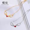 Hee goo H0004 plata S925 temperamento coreano manos que corazón pulsera linda dulce fresca diseño de nicho joyería