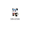 Insignia de Pin Metálico de Tenis de Mesa Panda Lindo de Dibujos Animados Broche Versátil Personalizado Accesorios para Mochila Escolar Ropa Pequeños Regalos