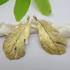 Accesorios de joyería DIY, nuevos accesorios de cobre puro, joyería creativa con hojas, plumas y colgante de cobre, collar, venta al por mayor