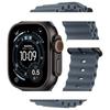 Adecuado para Apple iWatch Correa de Reloj de Décima Segunda Generación Correa de Silicona Oceánica de Apple S8910Ultra4/Se3