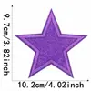 Jianxing en stock Pegatinas de Tela Bordadas con Lentejuelas Estrella Transfronterizas Parche Decorativo Bordado por Computadora para Ropa, Equipaje, Sombrero