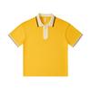 2025 primavera y verano 240g algodón perla solapa manga corta camiseta marca de moda para hombre vivo holgado casual medio cierre playera polo
