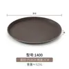 Bandeja de plástico antideslizante rectangular para bar, restaurante, bandeja para servir, suministros de hotel, vajilla redonda comercial