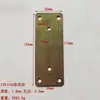 Código de Canto Reto Quadrado Espessado Quadrado Conector de Chapa de Ferro Reta Plana Fixador Suporte de Móveis