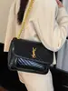 Bolsa Feminina 2026 Novo Estilo Pequena Quadrada, Bolsa de Ombro Transversal Tendência Grande Capacidade, Bolsa de Corrente Vintage