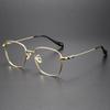 Gafas de titanio ultraligeras estilo retro 2023 para hombre, montura de gafas de titanio puro para miopía, gafas anti luz azul para hombre, gafas Danyang 538