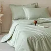 Conjunto de colcha de verão jacquard de algodão de fibra longa grau A quatro peças conjunto de colcha de ar condicionado de fibra de soja algodão puro todo em algodão lavável à máquina colcha fina de verão
