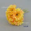 Ramo artificial de crisantemo africano atado a mano flor de seda de crisantemo fulang arreglo floral decoración floral para el hogar Flor de mano para novia