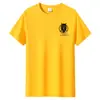 Camiseta de manga corta para hombre de algodón de fibra larga algodón casual pareja Estudiante cuello redondo media manga holgada talla grande top básico