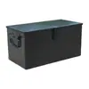 Caja de Herramientas de Hierro Negro, Caja Grande con Candado, Caja de Hierro Engrosada a Prueba de Óxido, Caja de Herramientas de Ferretería, Caja de Almacenamiento