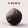 Pedras Soltas de Meteorito de Obsidiana Prateada Natural Pulseira de Obsidiana para Mulheres Contas Soltas para Montagem Prata Clara Contas de Lua Contas Decorativas
