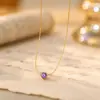 Collar con colgante de diamantes de seis garras de oro de alta calidad, nuevo diseño, cadena de clavícula femenina, nicho ligero, accesorios de cadena de suéter de lujo