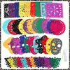 Exclusivo Transfronteiriço Feltro Dia dos Mortos Mexicano Banner Decorativo de Crânio de Feltro Decoração de Festa Mexicana