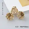 Acessórios DIY Feitos à Mão Liga de Liga de Cobre Eletroforese Conserva Cor Grampo de Cabelo Antigo Etiqueta de Joia Flor Porosa Conexão de Franja