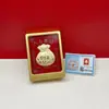 Bolsas da Sorte Atraindo Fortuna, Enfeites para Melhorar a Riqueza em Ouro Imitação, Itens Promotores de Riqueza, Itens em Estoque para Atacado, Coleção de Presentes para Angariar Clientes de Seguros e Bancos