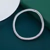 Pulseira Quadrada Plana de Mola Tridimensional Galvanizada Transfronteiriça Europeia e Americana Estilo Ins Metal High-End Simples Nicho Personalidade Pulseira