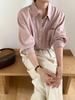 Camisa Lehu Estilo Coreano High-End Tencel Não Retornável Feminina Nova Lapela Roupa de Trabalho Versátil Top Solto 6165