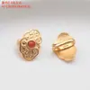 Plata de ley S925 chapada en oro flor pequeña Ruyi mariposa hebilla de broche de botón de presión accesorios material hecho a mano DIY joyería