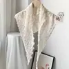 Diseño Estilo Coreano Encaje Bordado Cinturón de Encaje Bufanda de Seda Superpuesta con Falda de Gasa de Longitud Media Accesorios para Cortina de Trasero