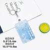 Juego de tarjetas tipo perno transparente de bambú con tinta literaria y artística set para tarjeta escolar de estudiante paquete de tarjeta de comida set de protección para tarjeta IC de autobús set de identificación al por mayor