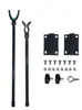 Accesorios de Modificación de Soportes para Cubo de Pesca de Balsa DIY Tablero Liberador de Línea para Caña Micro Plomo de Pesca de Balsa Soporte para Caña Cubo Cuadrado Soportes Delanteros y Traseros