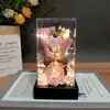 520 Flor Eterna Cobertura de Vidro Buquê de Rosas de Sabão Dia das Mães Dia dos Namorados Presente para Casal Ornamento Decorativo Criativo
