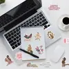 50 Adesivos de Grafite Rosa Coquette Girl para Copo de Água, Computador, Adesivos Decorativos à Prova d'Água, Adesivos Criativos