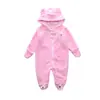 Kids Tales Amazon en Otoño/Invierno Bebé Coral Fleece Oso Mameluco Bolsa Bolso Pies Grueso Liebre Ropa