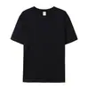 Comércio Exterior Tamanho Europeu Camiseta de Manga Curta Algodão Puro 180g Tamanho Grande Masculino e Feminino Camiseta Transfronteiriça Pod Uma Peça Logo Padrão Personalizado