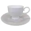 Taza de Café de Porcelana de Hueso Blanca Pura para Uso Doméstico, Pequeño Lujo de Estilo Europeo para el Té de la Tarde (Taza y platillo B) Taza y platillo de café