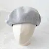 Novos Chapéus de Verão Estilo Coreano para Mulheres no Atacado, Chapéus de Pintor Finos e Respiráveis de Alta Qualidade, Boinas de Linho Tricotadas para Primavera e Verão