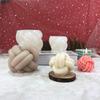 Ren Shan Bola de Lã Enrolada de Segunda Linha Vela Perfumada Molde de Silicone DIY Bola de Lã Enrolada Vela Molde de Gesso