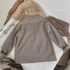 Camiseta básica para usar por baixo ~ versão coreana clássica macia e acetinada de camiseta de manga comprida com gola semi-alta infantil para meninos e meninas bebê jaqueta versátil outono e inverno