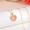 En stock 2024 Nuevo collar de circonita Love para mujer, primavera y verano, ligero, de lujo, con cadena de clavícula de nicho para mujer, collar de diseño de nicho