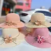 Sombrero de Paja de Ala Ancha Versátil de Verano para Mujer, Sombrero de Playa, Sombrero de Protección Solar, Sombrero de Sol de Paja