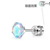 Acero Inoxidable 316 Stud de Hueso de Oreja de Cuatro Garras con Circonita Joyería para Piercing Corporal Stud de Cóclea Fábrica Venta al por Mayor