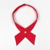 Gravata Borboleta Cruzada Feminina Roupa de Negócios Estudante Uniforme JK Gravata Flor de Colarinho Coreana Britânica Gravata Borboleta Cruzada